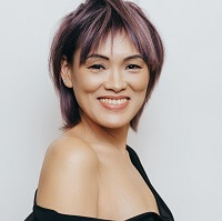 dizainvolos.ru дизайн волос - женская модельная стрижка кореянка азиатские волосы 45+, молодящие стрижки,фиолетовое окрашивание