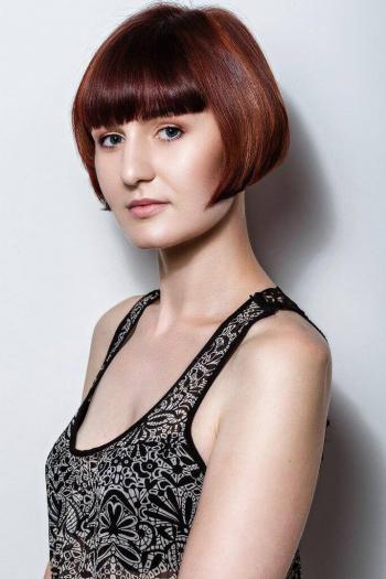 dizainvolos.ru дизайн волос - женская модельная креативная стрижка на средние волосы, каре с челкой